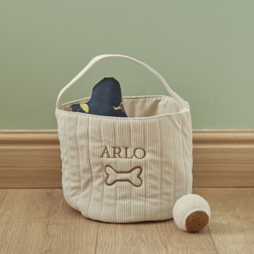 Personalised Dog Bone Cord Basket