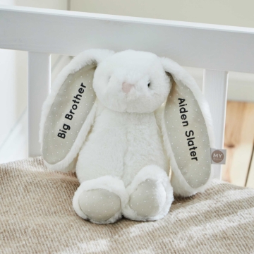 Personalised White Bunny Soft Toy