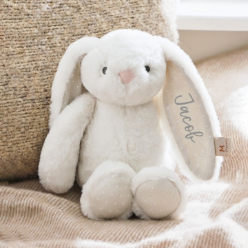 Personalised White Bunny Soft Toy