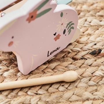 Personalised Wooden Bunny Xylophone FSC&reg;