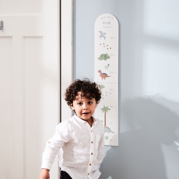 Personalised Dinosaur Wooden Height Chart FSC®