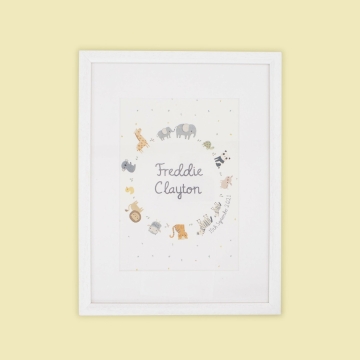 Personalised Born to be Loved Cream Wall Art