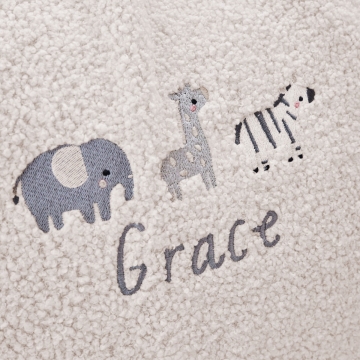 Personalised Ecru Born To Be Loved Bean Bag Filled Chair