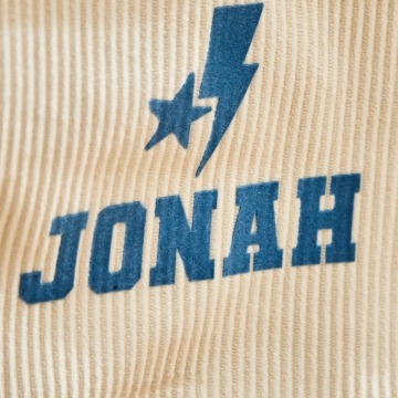 My Kids Personalised Lightning Bolt Soft Storage Cube