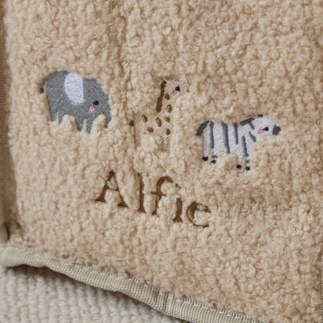 Personalised Born To Be Loved Caramel Borg Nappy Caddy