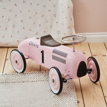 Personalised Pink Metal Ride On Car