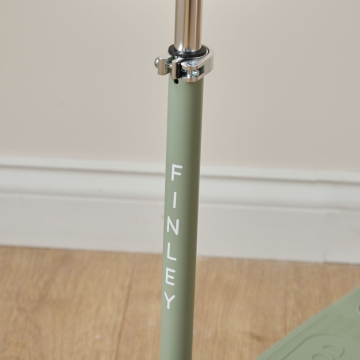 Personalised Olive Eco Banwood Three-Wheel Scooter