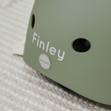 Personalised Olive Eco Banwood Helmet