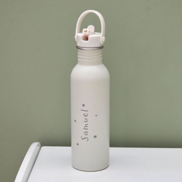 Personalised Name Engraved Ecru Large Bottle