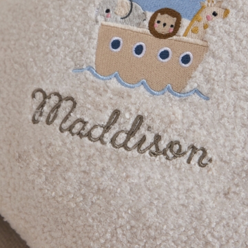 Personalised Noah's Ark Borg Cushion