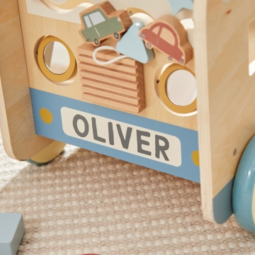 Personalised Wooden Truck Activity Walker FSC®