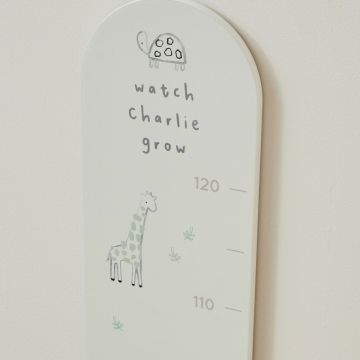 Personalised Cuddle Club Wooden Height Chart FSC®