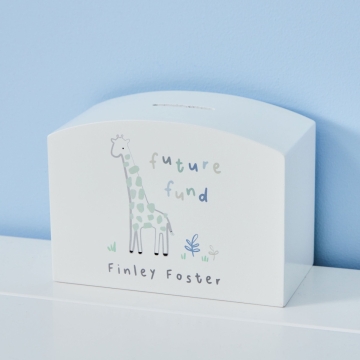 Personalised Cuddle Club Wooden Money Box FSC®