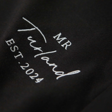 Personalised Black Mr Sweatshirt