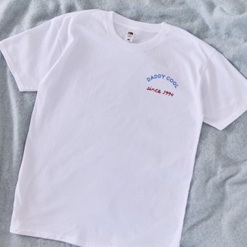 Personalised Cool Dads Club White T-shirt