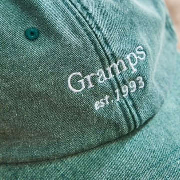 Personalised Family Vintage Cap in Bottle Green 