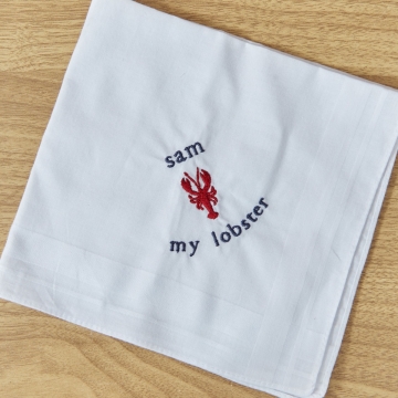 Personalised Lobster Handkerchief