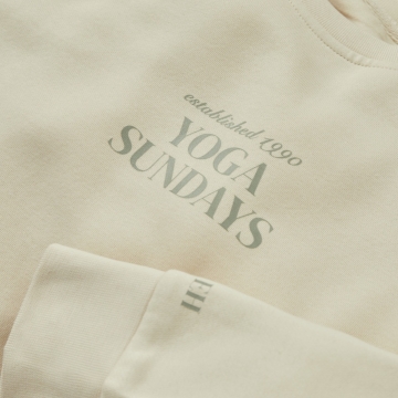 Personalised Cream Wellness Sweatshirt