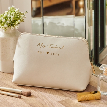 Personalised Large Bridal Cosmetics Bag