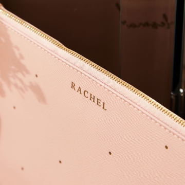 Personalised Pink Polka Dot Pouch