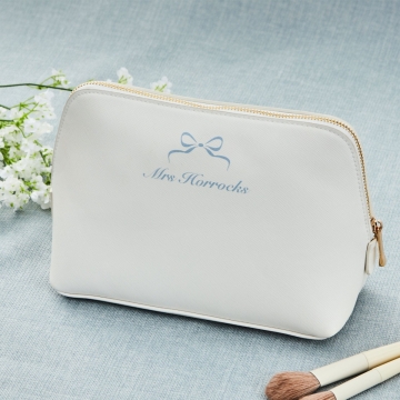 Personalised Something Blue Large Make Up Bag 