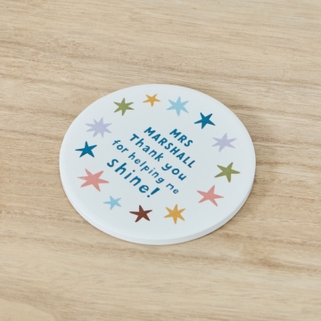 Personalised Thank You Teacher Coaster