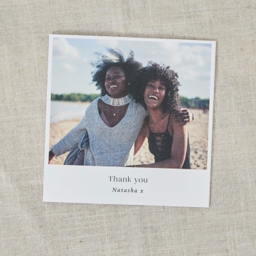 Personalised Large Single Square Photo Card