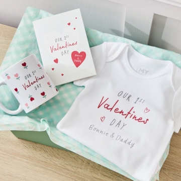 Personalised Our 1st Valentine's Day Gift Set 