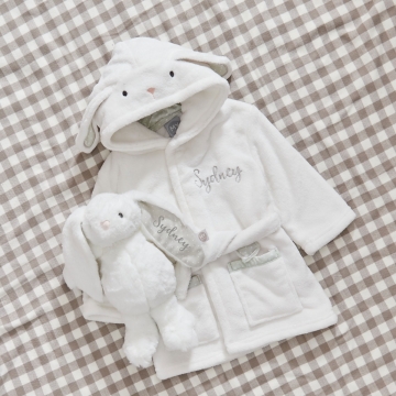 Personalised Ivory Bunny Snuggle & Cuddle Gift Set