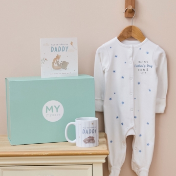 Personalised Father's Day Sleepsuit and Mug Gift Set