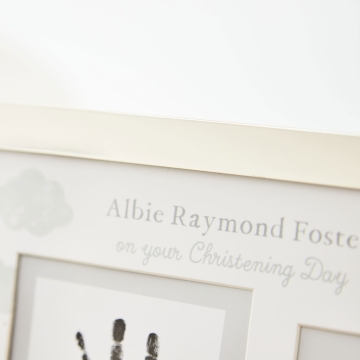 Personalised On Your Christening Day Handprint Frame