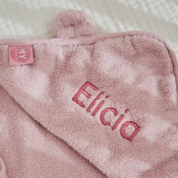 Personalised Small Pink Hooded Towel