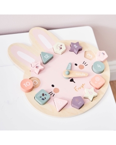 Personalised Bunny Clock Puzzle FSC&reg;