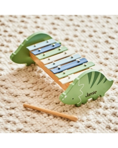 Personalised Wooden Dinosaur Xylophone FSC&reg;