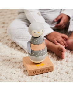 Personalised Penguin Stacker Toy FSC&reg;