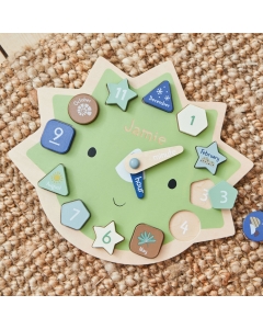 Personalised Dinosaur Clock Puzzle FSC&reg;
