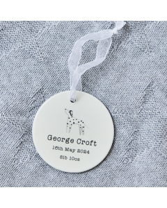 Personalized Dalmatian Ceramic Hanging Decoration