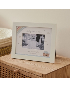 Personalised Noah's Ark Christening Photo Frame