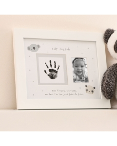 Personalised Panda & Koala Handprint Photo Frame