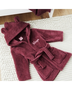 Personalised Berry Fleece Robe