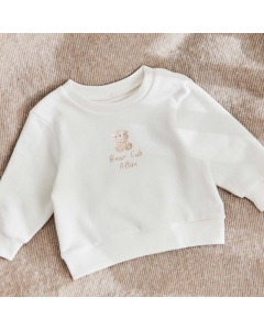 Personalised Biscuit Bear Ecru Sweatshirt