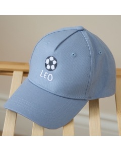 Personalised Football Blue Baseball Cap