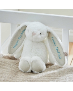 Personalized White Bunny Soft Toy