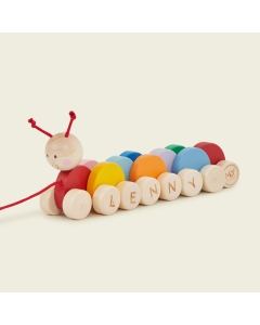 Personalised Pull Along Caterpillar FSC&reg;