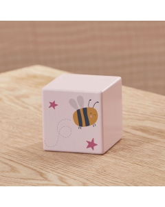 Pink Wooden Bumblee Block FSC&reg;