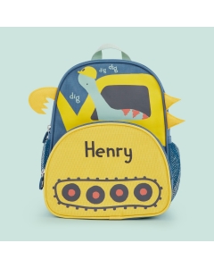 Personalised Dinosaur Digger Design Mini Backpack