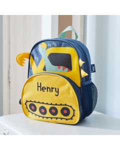 Personalised Dinosaur Digger Design Mini Backpack