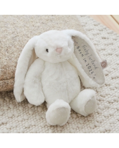 Personalised Born In 2026 White Bunny Soft Toy