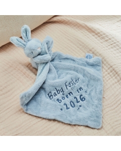Personalised Born In 2026 Blue Bunny Comforter