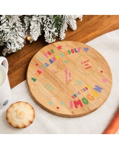 Personalised Multicoloured Christmas Santa Platter